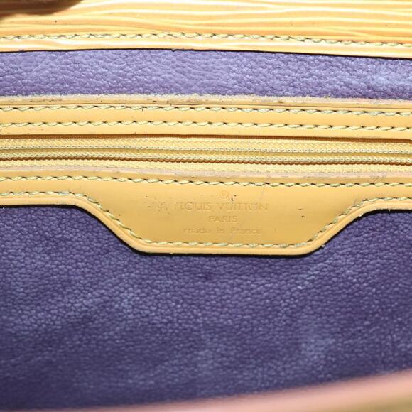 LOUIS VUITTON Epi Sac Plat Hand Bag Yellow M52079 - Picture 14 of 16